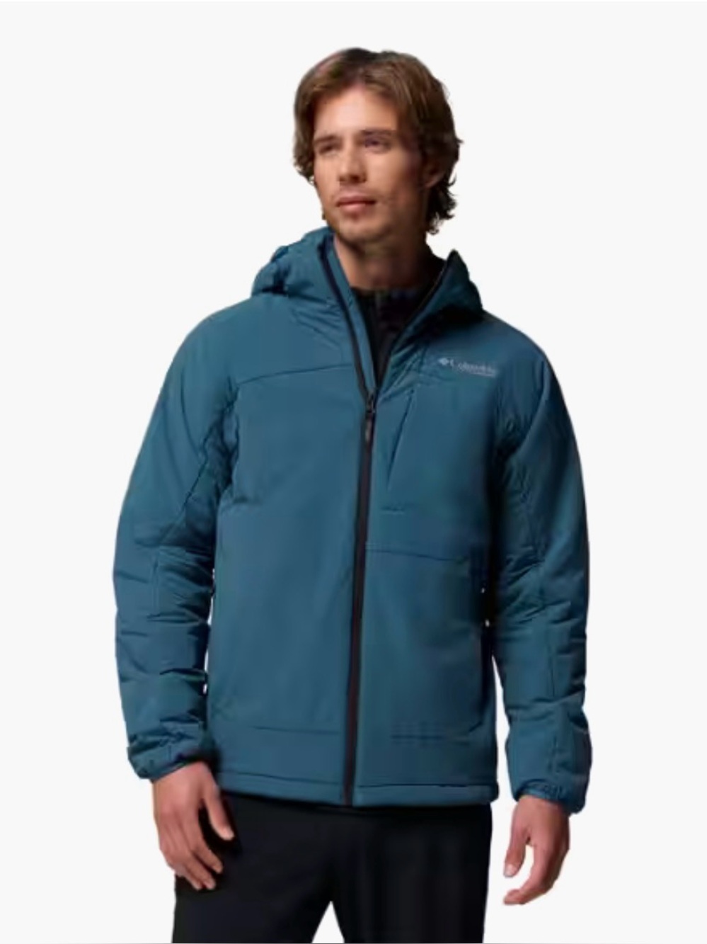 Columbia Titanium Insulated Hoody Silver Leaf Lite Hooded Jacket Men's Large